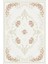 Salon Halısı Çiçekli Kilim Motifli Gri Mavi Kaydırmaz Yıkanabilir Ince Halı Tüysüz Kilim 2