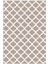 Salon Halısı Modern Geometrik Fas Kahverengi Beyaz Kaydırmaz Yıkanabilir Ince Halı Tüysüz Kilim 2