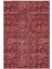 Salon Halısı Otantik Eskitme Bordo Kaydırmaz Kesme Yıkanabilir Ince Halı Tüysüz Kilim 2