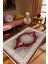 Salon Halısı Klasik Eskitme Bordo Vizon Kaydırmaz Kesme Yıkanabilir Ince Halı Tüysüz Kilim 1