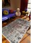 Salon Halısı Klasik Eskitme Gri Siyah Bordo Kaydırmaz Kesme Yıkanabilir Ince Halı Tüysüz Kilim 1