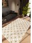Salon Halısı Modern Zig Zag Kahverengi Taba Krem Kaydırmaz Kesme Yıkanabilir Ince Halı Tüysüz Kilim 1