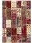 Salon Halısı Modern Patchwork Bordo Kaydırmaz Kesme Yıkanabilir Ince Halı Tüysüz Kilim 2