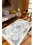 Salon Halısı Klasik Gri Siyah Kaydırmaz Kesme Yıkanabilir Ince Halı Tüysüz Kilim 1