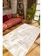 Salon Halısı Modern Eskitme Bej Krem Kaydırmaz Kesme Yıkanabilir Ince Halı Tüysüz Kilim 1