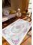 Salon Halısı Klasik Gri Mor Kaydırmaz Kesme Yıkanabilir Ince Halı Tüysüz Kilim 1