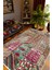 Salon Halısı Otantik Eskitme Patchwork Kahverengi Kaydırmaz Kesme Yıkanabilir Ince Halı Tüysüz Kilim 1