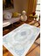 Salon Halısı Klasik Gri Mavi Kaydırmaz Kesme Yıkanabilir Ince Halı Tüysüz Kilim 1