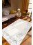 Salon Halısı Klasik Gri Beyaz Kaydırmaz Kesme Yıkanabilir Ince Halı Tüysüz Kilim 1