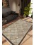Salon Halısı Modern Geometrik Kahverengi Kaydırmaz Kesme Yıkanabilir Ince Halı Tüysüz Kilim 1
