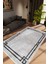 Salon Halısı Modern Çizgili Gri Kaydırmaz Kesme Yıkanabilir Ince Halı Tüysüz Kilim 1
