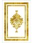 Salon Halısı Klasik Eskitme Altın Beyaz Gold Kaydırmaz Kesme Yıkanabilir Ince Halı Tüysüz Kilim 2