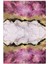 Salon Halısı Taş Mermer Modern Gold Pembe Altın Siyah Kaydırmaz Yıkanabilir Ince Halı Tüysüz Kilim 2