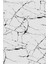 Salon Halısı Taş Mermer Modern Gri Beyaz Kaydırmaz Kesme Yıkanabilir Ince Halı Tüysüz Kilim 2