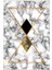 Salon Halısı Modern Geometrik Gold Gri Altın Siyah Kaydırmaz Yıkanabilir Ince Halı Tüysüz Kilim 2