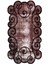 Salon Halısı Klasik Modern Bordo Kahve Kaydırmaz Kesme Yıkanabilir Ince Halı Tüysüz Kilim 2