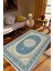 Salon Halısı Eskitme Lacivert Mavi Bej Kaydırmaz Kesme Yıkanabilir Ince Halı Tüysüz Kilim 1