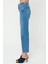 Orta Mavi Barrel Fit Yüksek Bel Fermuarlı Jean Pantolon C 4696-005 3