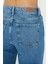 Orta Mavi Barrel Fit Yüksek Bel Fermuarlı Jean Pantolon C 4696-005 5