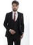 Siyah Slim Fit Yelekli Erkek Takım Elbise 1