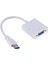 USB 3.0 To VGA Adaptör - 20 cm Beyaz (Usb 3.0 ve USB 2.0 Destekler) - AL2619 1