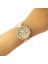 Taşlı Metal Kasa Kordon Altın Sarı Kadın Kol Saati CHBS512 1