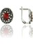 Doğan Silverkadın Gümüş Markazit Taşlı Oval Model Küpe DGN20445 1