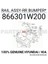 2012 - 2016 Kıa Rio Sd Arka Tampon Demiri (Bfn) (Oem NO:866301W020) 1