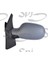 Scenic Elektrikli Ayna 1999 - 2003 Astarlı Kör Noktalı Sol Oem NO:7700841655 1