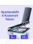 Ultra Sessiz 6 Fanlı Laptop Soğutucu Stand, LED Işıklı Gaming Laptop Soğutucu 6 Kademeli 4