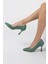 Yeşil Stiletto Kadeh Topuklu Ayakkabı - Kanger 3