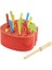 Caterpillar Apple Montessori Yiyor Ahşap Oyuncaklar Bebek Hafıza Eğitim Eşleştirme Çifti Oyun Matematik Erken Eğitim Interaktif Oyuncak | Matematik Oyuncakları 1