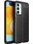Samsung Galaxy M23 Uyumlu Kılıf Esnek Silikon Koruyucu Tpu Deri Dokulu Hns 1