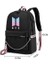 Bts Sırt Çantası Sevimli USB Şarj Okul Çantası (Renk-4) (Yurt Dışından) 5