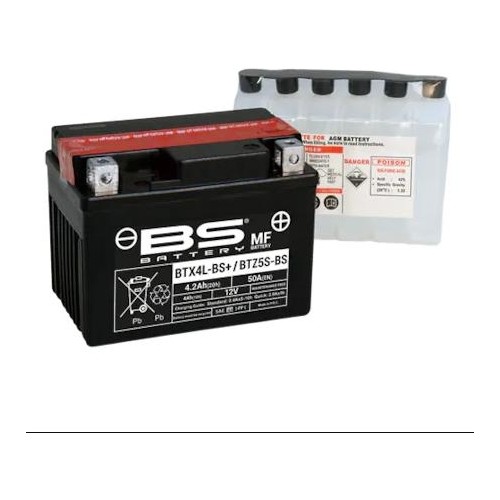 BS Battery Vespa Sprint 50 BTX4LBS/BTZ5SBS Motosiklet Fiyatı