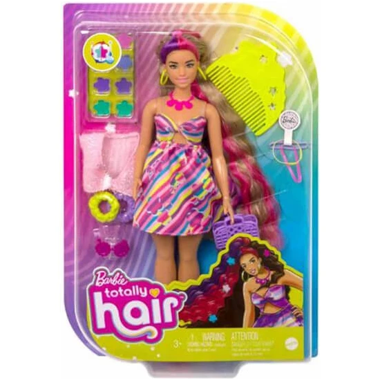 Barbie Upuzun Muhteşem Saçlı Bebekler HCM87 - Esmer-Çiçek