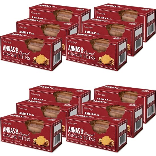 Annas Ginger Thins 150 Gr X 12 Adet Fiyatı Taksit Seçenekleri