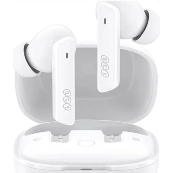 QCY HT05 Melobuds ANC 6 Mikrofon Bluetooth 5.2 Kablosuz Kulaklık Beyaz Aktif Gürültü Engelleme