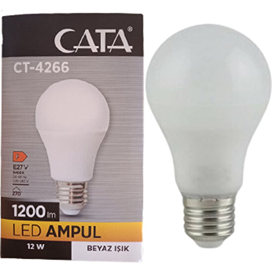 Cata CT-4266 12W LED Ampul 1200 Lümen Beyaz Işık