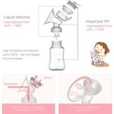 Mectime Elektrikli Göğüs Pompası Silikon Manuel Kontrol Göğüs Pompası Anne Sütü Toplayıcı Tutucu Lohusa Emzirme Pompası Bebek Emzirme Biberonu(Yurt Dışından)