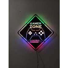 Alda Gamer Zone LED Işıklı Duvar Tablosu