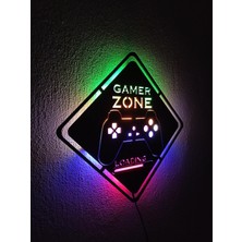 Alda Gamer Zone LED Işıklı Duvar Tablosu