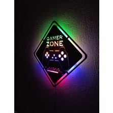 Alda Gamer Zone LED Işıklı Duvar Tablosu