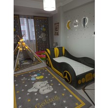 Puf Bebe 90X190 Mdf Arabalı Çocuk Yatağı (Yatak Dahildir)