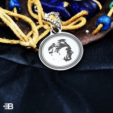 Beymarka Atatürk Yuvarlak Çelik Kulplu Kolye - 2041