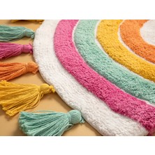 English Home Rainbow Pamuklu Banyo Paspası 50 x 80 cm Renkli