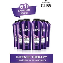 Gliss Intense Therapy Yeniden Yapılandırıcı Şampuan 360 Ml 6'Lı