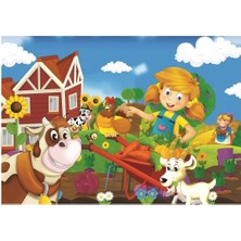 Art Çocuk Puzzle Çiftçi Kız 35+60 Parça Puzzle