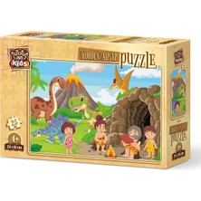 Art Kids Taş Devri Ailesi 25 Parça Ahşap Puzzle