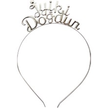 Parti Adresi Metal Iyi Ki Doğdun Taç Gümüş